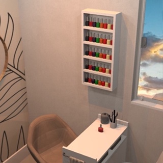 Nicho organizador para esmaltes salão de beleza em Oferta na Shopee