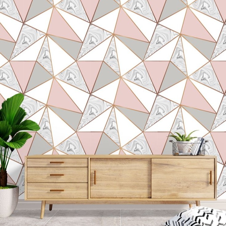 Papel De Parede Zara Mármore Rose Gold Auto Colante 3,50 mts
