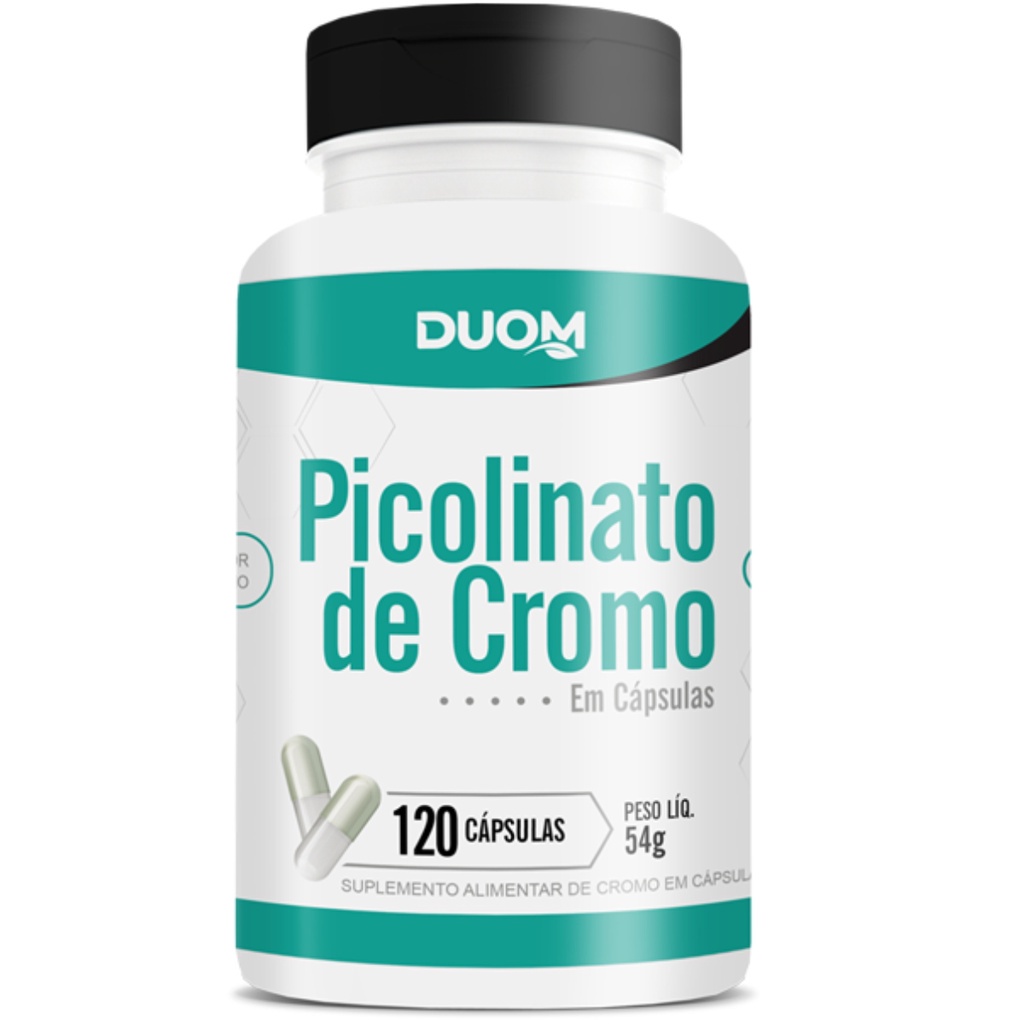 Picolinato De Cromo Alto Teor De Cromo 240 Mcg 120 Caps Duom em Oferta na Shopee