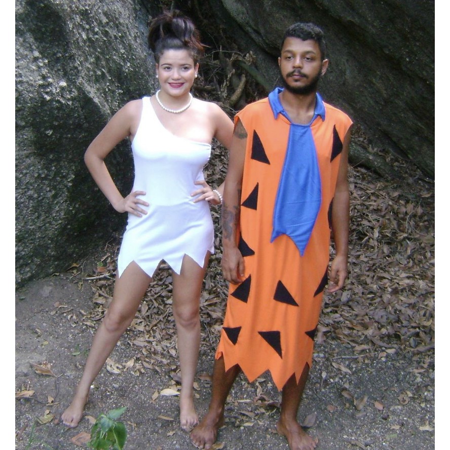 Fantasia Fred Ou Vilma Adulto Completa Carnaval P Entrega em Oferta na Shopee
