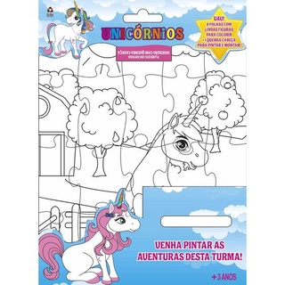 Unicórnios - Diversão com Quebra-Cabeça em Oferta na Shopee