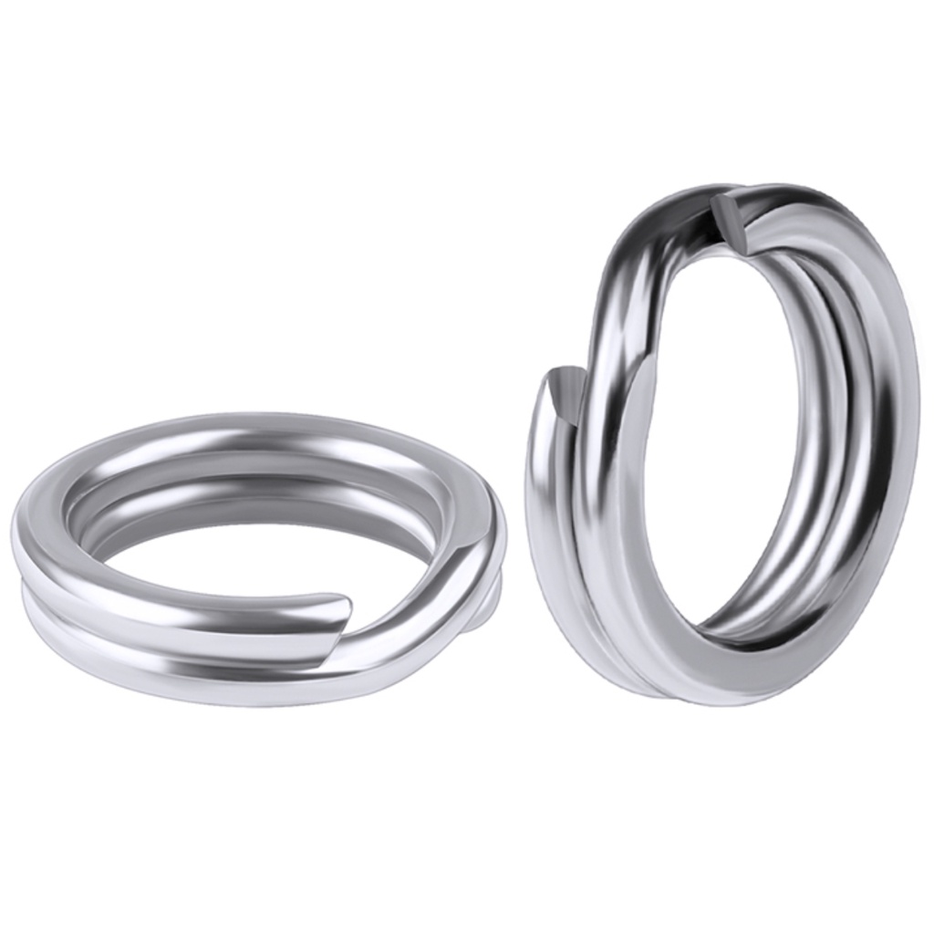 Argola Split Ring inoxidável P/ Isca Artificial Pesca amadora esportiva - pacote c/ 50 Unidades