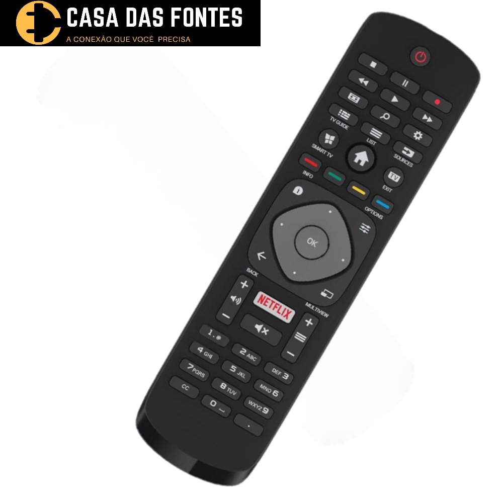 Controle Remoto Tv Philips 4k Smart Netflix 8049