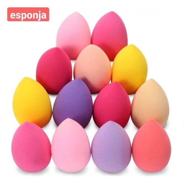 Esponja Maquiagem Tipo Blender P/ Base,Corretivo - Esponja Maquiagem Gota em Oferta na Shopee