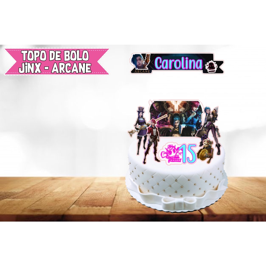 Topo de Bolo Personalizado Decoração para Bolo Topper Cake Tema