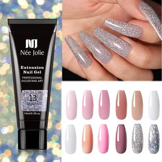 Kit Com 15 ml Poligel Limegirl Gel Transparente Cor Com Ferramenta De Unha Cabine Uv Para Extensão De Unhas