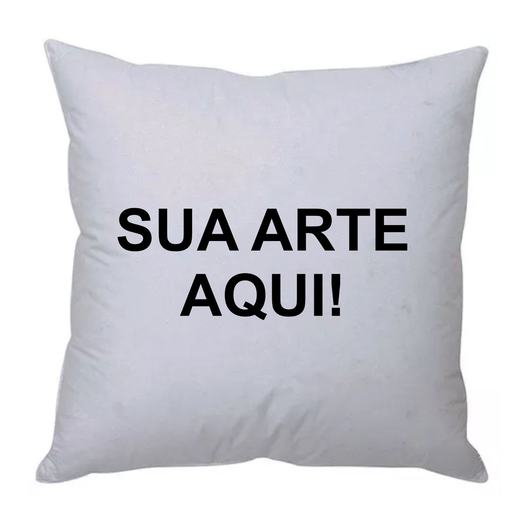 Almofada 30x30 com sua Arte, foto, ou frase sua arte aqui de 1 lado Shopee Brasil