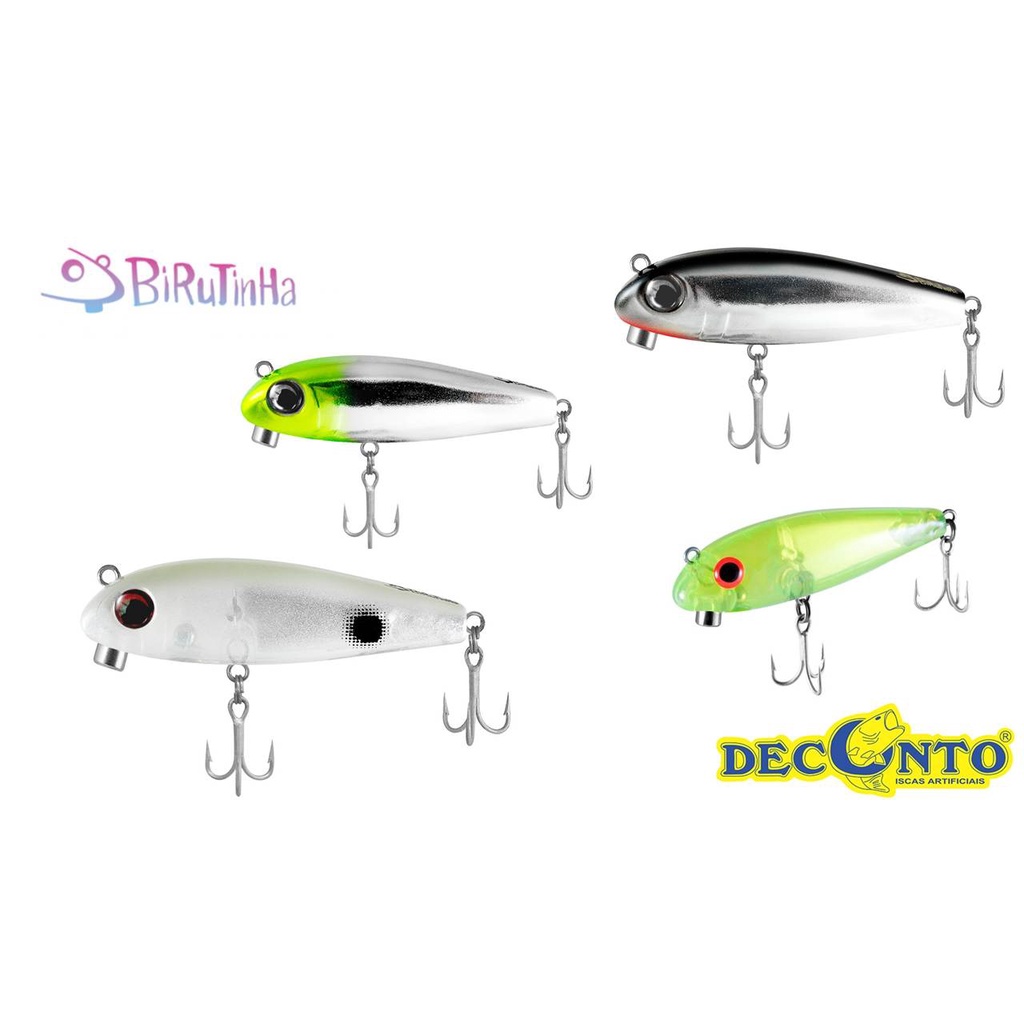ISCA ARTIFICIAL BIRUTINHA 70 MORO DECONTO - 7 cm - TWITCH BAIT EXCEPICIONAL TUCUNARÉ ROBALO TRAÍRA