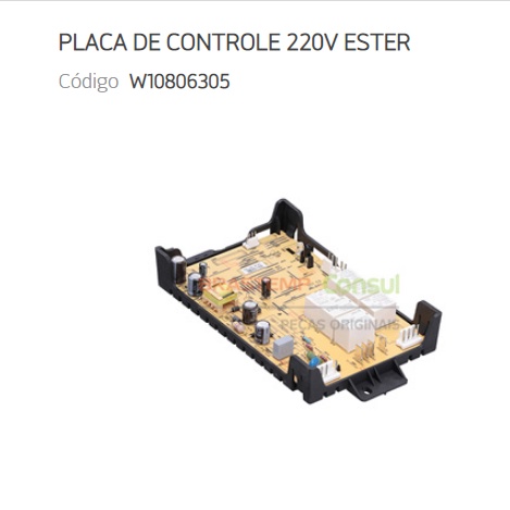 Placa Eletronica Controle Forno Bo260ar Brastemp W10806305