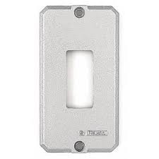 kit c/ 2 tampa p/ interruptor 1 tecla  p/ condulete alumunio 1/2 ou 3/4 ( placa acabamento ) tramontina R7