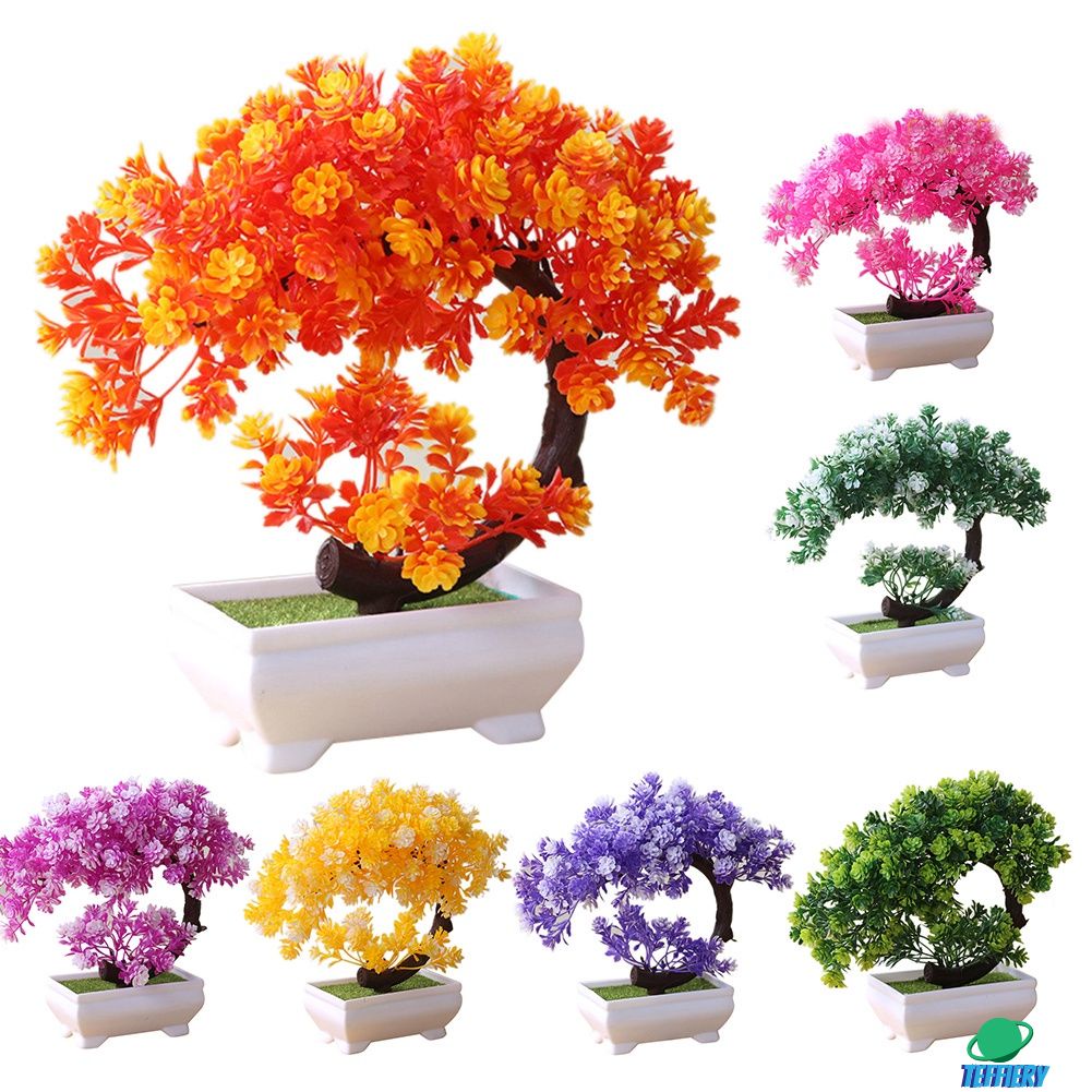 Bonsai Artificial De Plástico Natural Realista Para Casamento
