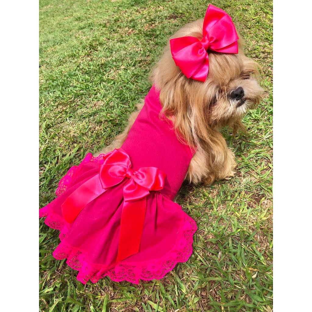 Roupa De Cachorro / VESTIDO PET/ Modelo Fashion/ Para cães de pequeno ...
