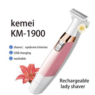 Maquina Maquininha Depilador Pelos Femininos Kemei Km-1900 USB