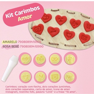 Kit Carimbo AMOR Para Brigadeiro Marcador Blue Star Desenho Para Docinho Massa Chocolate Doce E Confeitaria em Oferta na Shopee