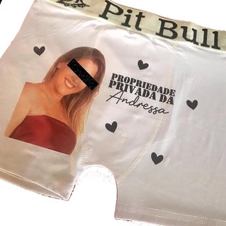 Cueca Personalizada Boxer Com Sua Foto Namorada Ciumenta WECASE Dia Dos Namorados Presente