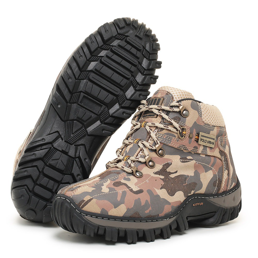 Bota Coturno Militar Adventure Trabalho Trilha Segurança Polo Urban Adulto e infantil - Unissex