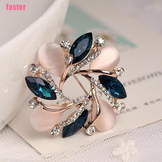 [Faster11] 1 Pc Moda Novo Broche Em Forma De Bauhinia De Cristal Para Mulheres Vestido Decorativo