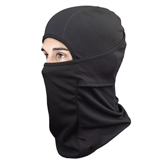 Balaclava Snake Preta Touca tática Proteção Solar UV 50 Motociclistas