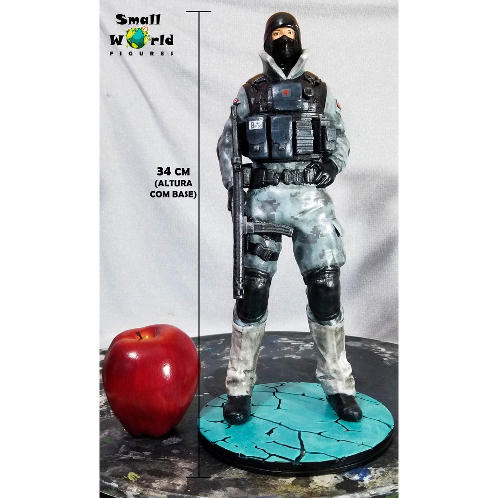 Estatueta Colecionável Action Figure Rainbow Six Siege R6 Frost