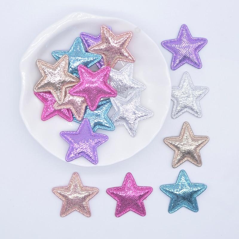 100pcs 2.5cm pano coração aplica para DIY chapéu roupas costura patches cabeça clipes de cabelo acessórios