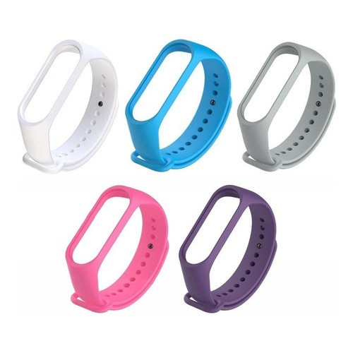 Kit 5 Pulseiras SILICONE Xiaomi Mi Band 4 E Mi Band 3