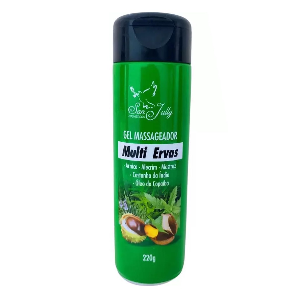 Gel Massageador Multi Ervas 220g - San jully