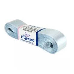 Fita de Cetim Prata Progresso 22mm nº5 - 10m 084 - 1 unidade - Rizzo Distribuidora