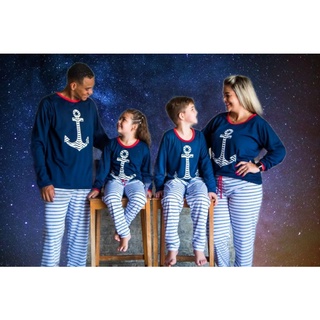 Pijama âncora família