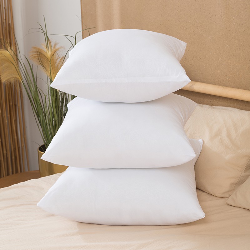 Almofada de núcleo de algodão PP sólida de enchimento removível lavável cabeça macio Travesseiro Interior 