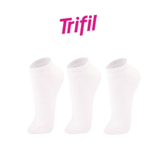 Kit De Meia Basica Cano Curto Unissex 3 Pares Trifil