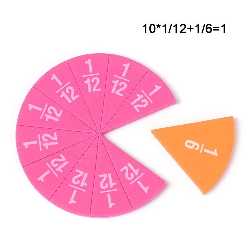EVA Frações Redondas Em Forma De Demonstrador De Instrumentos De Matemática Montessori Brinquedos Educacionais Para Estudantes Ferramentas Didáticas De