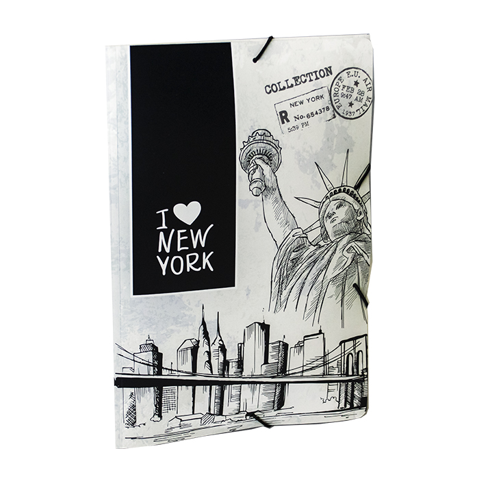 Pasta com Elástico Ofício Dello Mundi New York A4 Aba