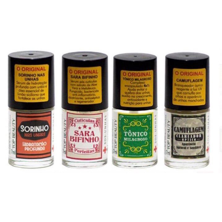 Novo Tratamento de Bases para unha - Linha S.O.S Top Beauty em Oferta na Shopee