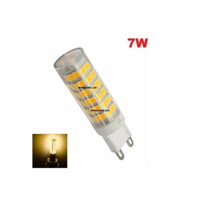 Lâmpada Led G9 7w 110v Halopin 2400k Amarela 560 Lúmen Ip20