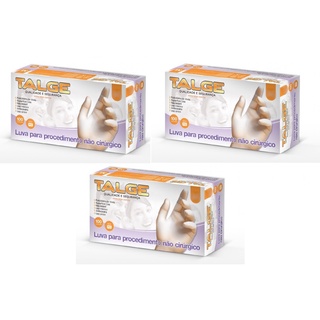 Kit Luva De Vinil Talge Sem Pó M 300 Unidades
