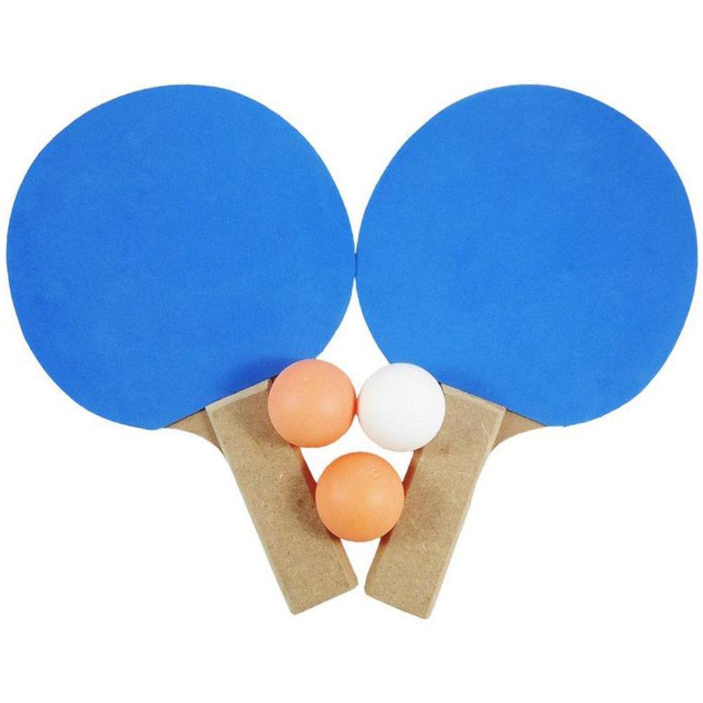 Kit Tenis De Mesa Giannini 2 Raquetes Bor/Bor + 3 Bolas
