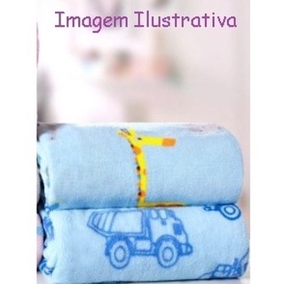 Manta de bebê Cobertor do Bebe Mantinha Microfibra estampada para Kit maternidade