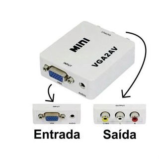 Conversor De Vga Para 3 Rca Av Vídeo (VGA2AV) em Oferta na Shopee