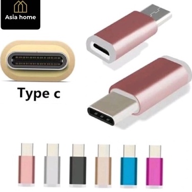 Adaptador cabo tipo conector OTG USB V8 pra Type-c OTG -Type-c pra V8 asiahome