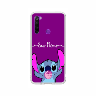 Capa de Celular Capinha Xiaomi Redmi Note 8 Personalizada - Stitch Nome em Oferta na Shopee