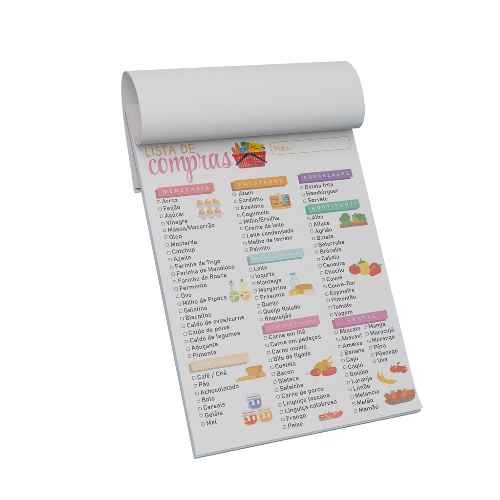 Bloquinho Destacável LISTA DE COMPRAS   SUPER PRÁTICO em Oferta na Shopee