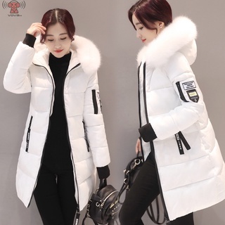 Das Mulheres De Inverno Cor Sólida Grosso Casaco parka Venda Quente Zíper Com Capuz Roupas Femininas