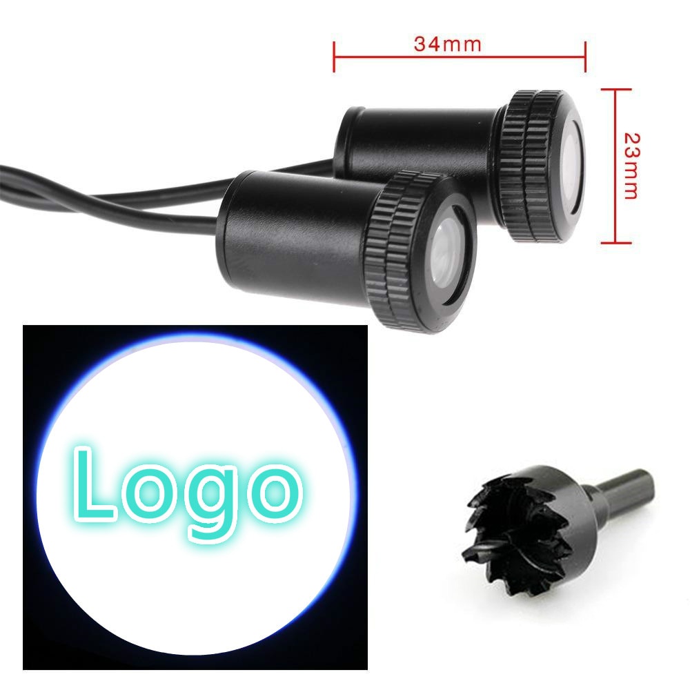 2pcs Porta Do Carro Luz De Boas-Vindas Projetor laser De Logotipo Da Fantasma Para mitsubishi Luzes chevrolet De