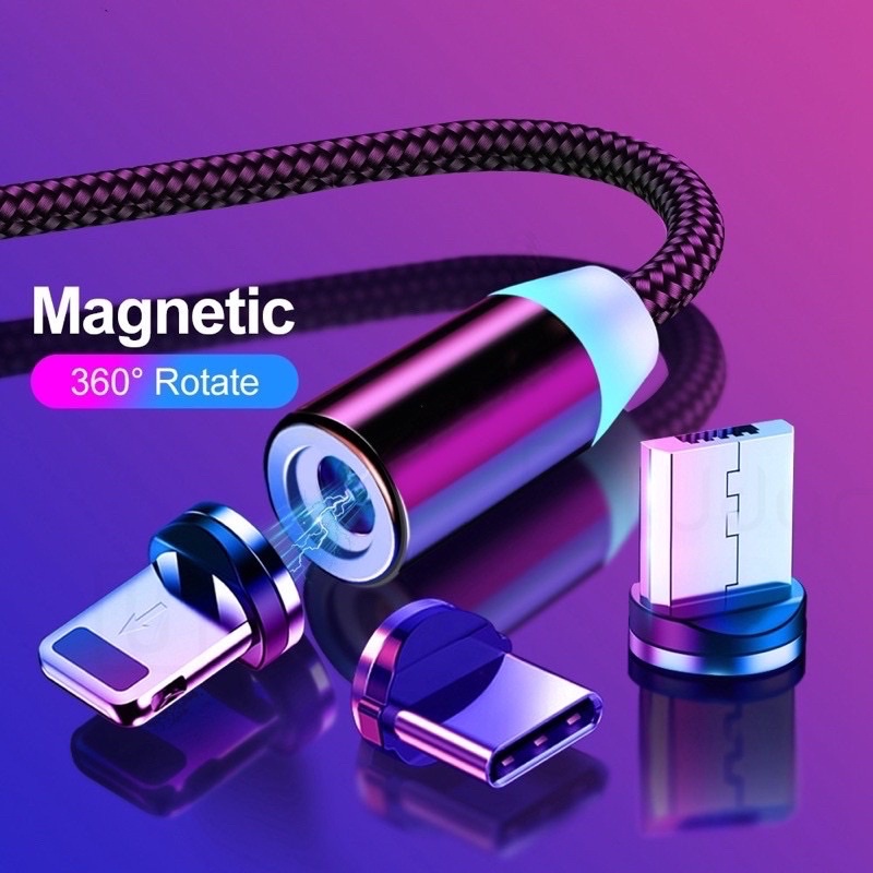 cabos magnético com 3 entradas v8/iPhone  e tipo-c