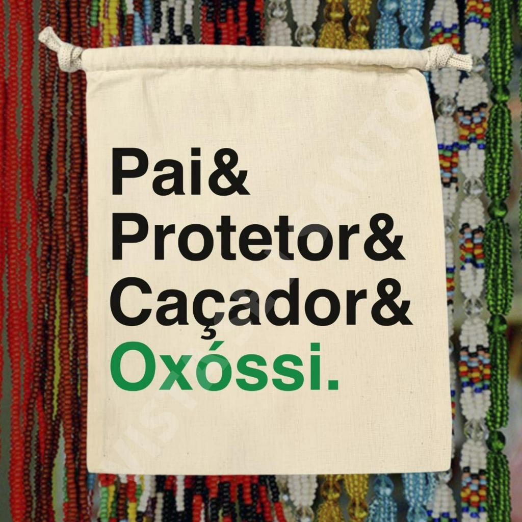 Saco Porta Guias Umbanda Quimbanda Candomblé Orixá Oxóssi Caçador Saquinho Algodão Cru 055