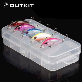 5 Pcs Mini Minnow 4 Centímetros 2.5g Isca De Pesca Set Kit Com Caixa Wobblers CrankBaits Iscas Sinking Da Carpa Enfrentar Artificial