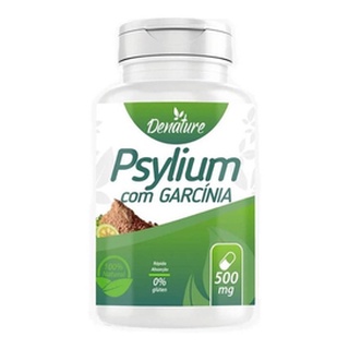 Psylium Com Garcinea 500mg 100 Cápsulas Denature