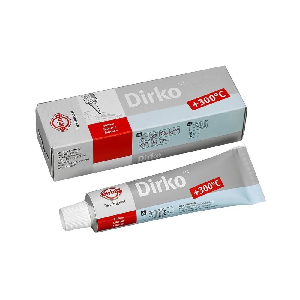 Cola Silicone Dirko Elring Cinza Alta Temperatura em Oferta na Shopee