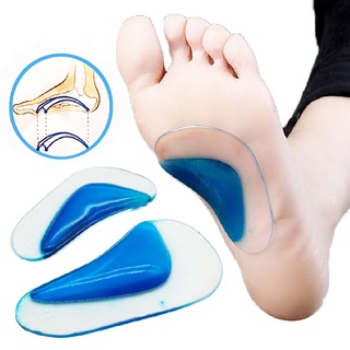 Crianças Ortopédicos Palmilha Arch Suporte De Silicone Pé Plano Flatfoot Corrector Sapato Almofada Inserção Gel Ortopédica