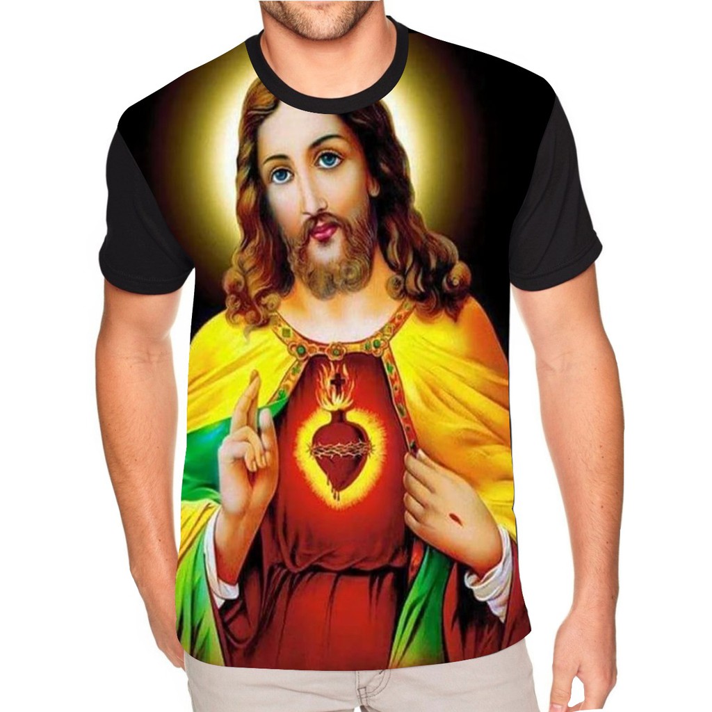 Camiseta Jesus Cristo o Salvador ,fé,oração,religião,santo,estampada.